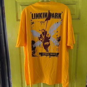 Yellow Linkin Park Graphic T-Shirt